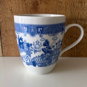Calamityware Porcelain Blue White Willow Things Could Be Worse Mug